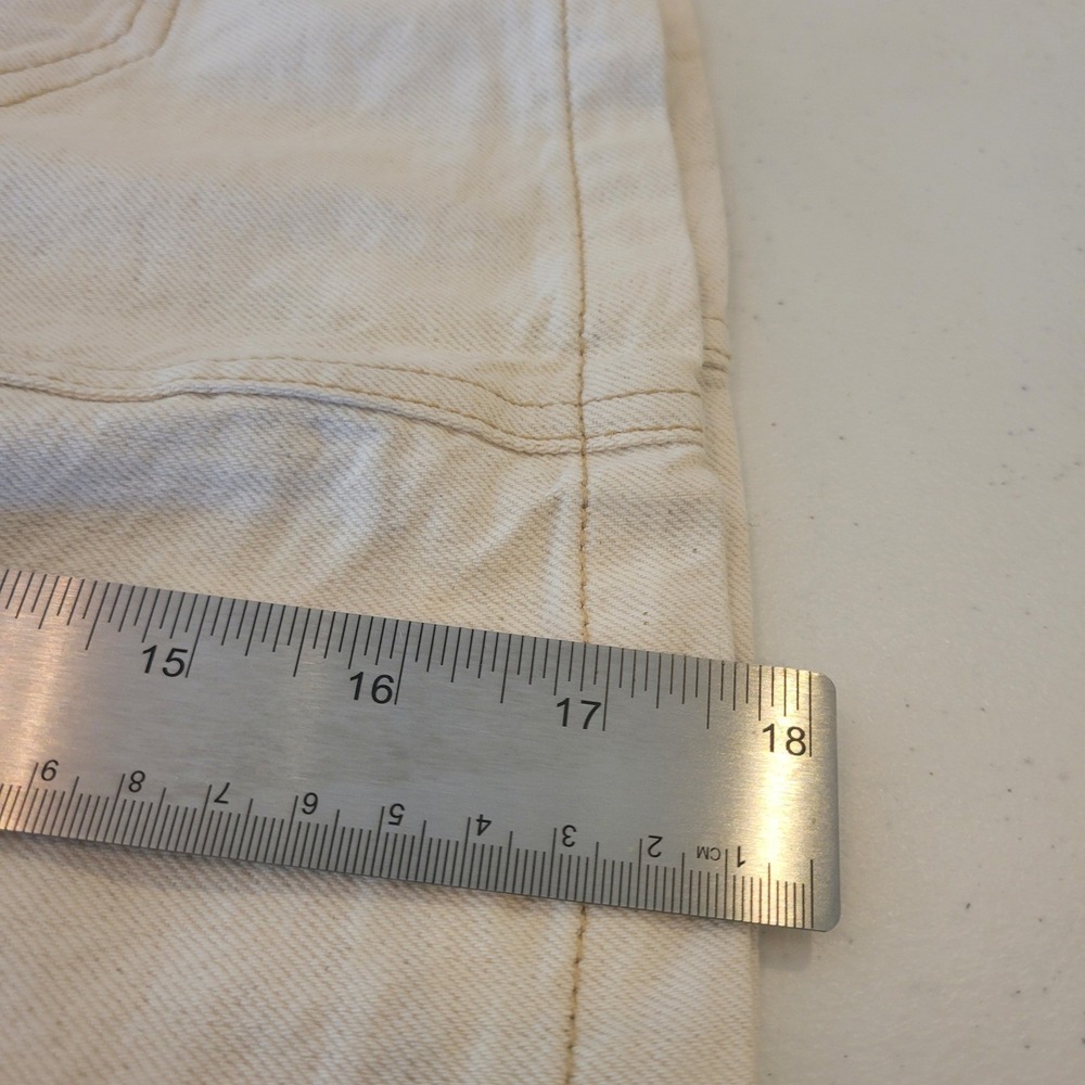 Free People Skirt Womens 2 Beige Cream Paperbag Waist Pockets Boho Belted Mini - Picture 12 of 16